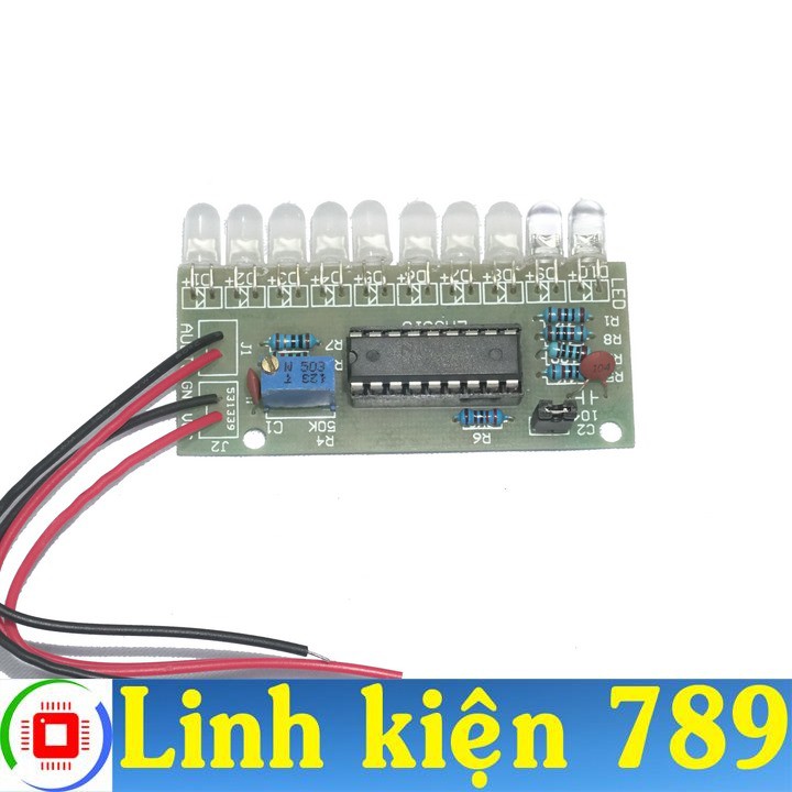 Mạch LED nháy theo nhạc V4 10 LED LM3915 - Linh Kiện 789