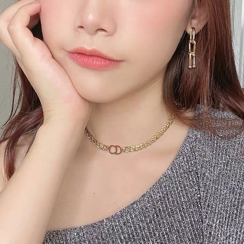 Dây chuyền thép titan mặt hình chữ cái không phai màu phong cách hip hop Âu Mỹ thời trang cho nữ