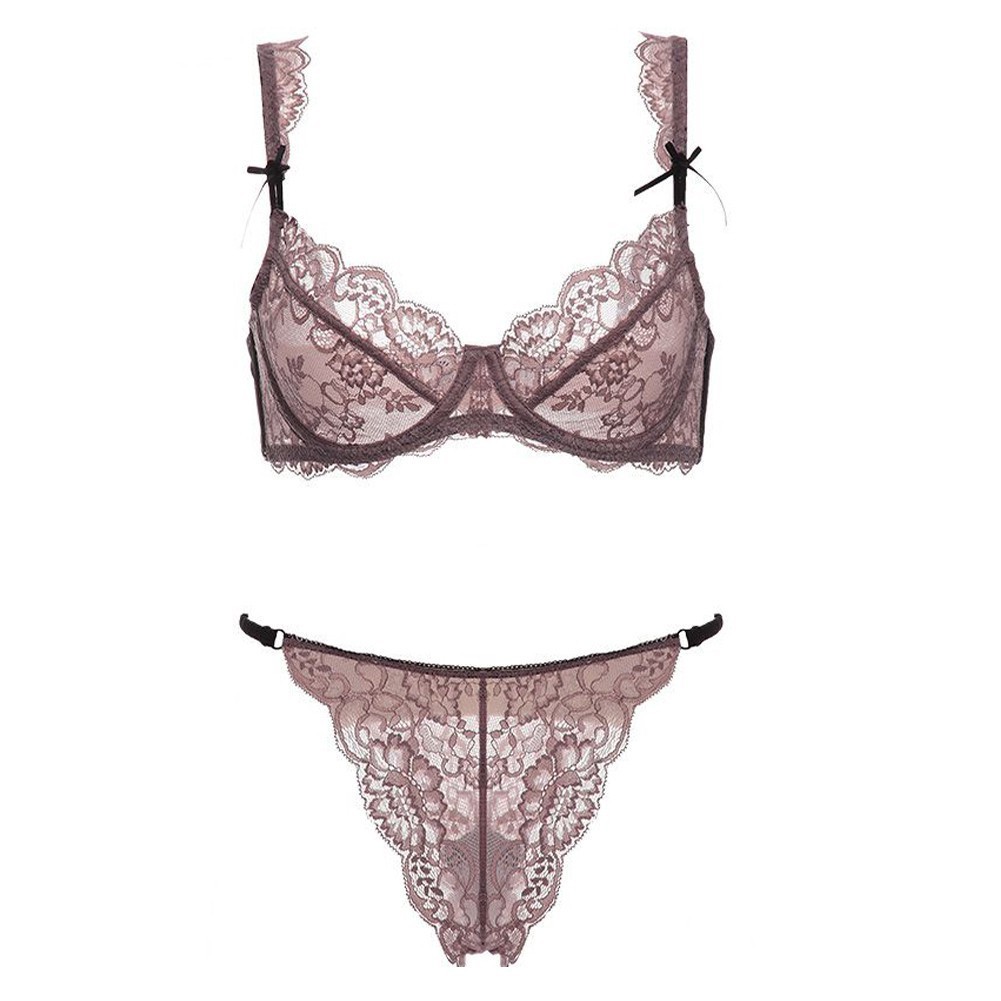 Varsbay Set nội y phối ren hoa xuyên thấu gợi cảm thời trang cho nữ | BigBuy360 - bigbuy360.vn