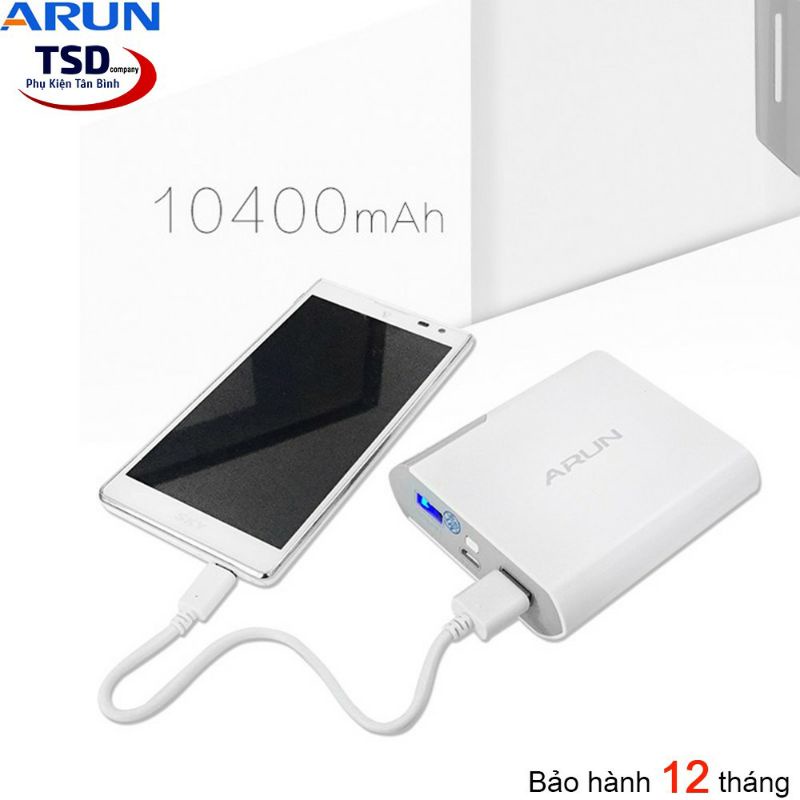 Sạc Dự Phòng Arun 10400mah, 8400mah, 5600mah ( Bảo Hành 12 Tháng )