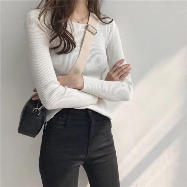 [CÓ SẴN] Áo len dài tay basic