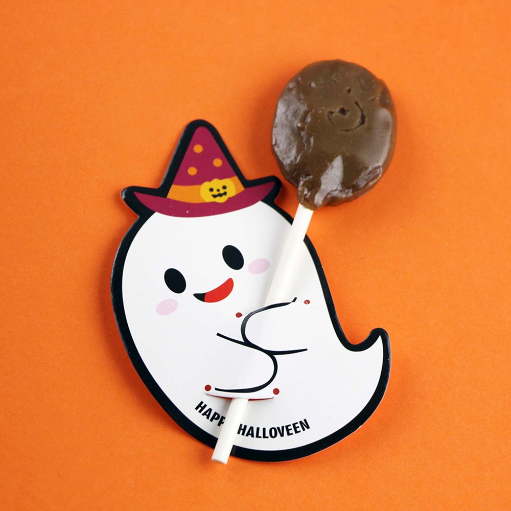 Bộ 50 thẻ giấy trang trí kẹo theo phong cách halloween nhiều kiểu vui nhộn