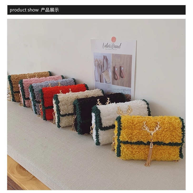 [ FREESHIP 50K ] - Set nguyên liệu túi thêu mác hươu (nhắn tin phối màu khách muốn)
