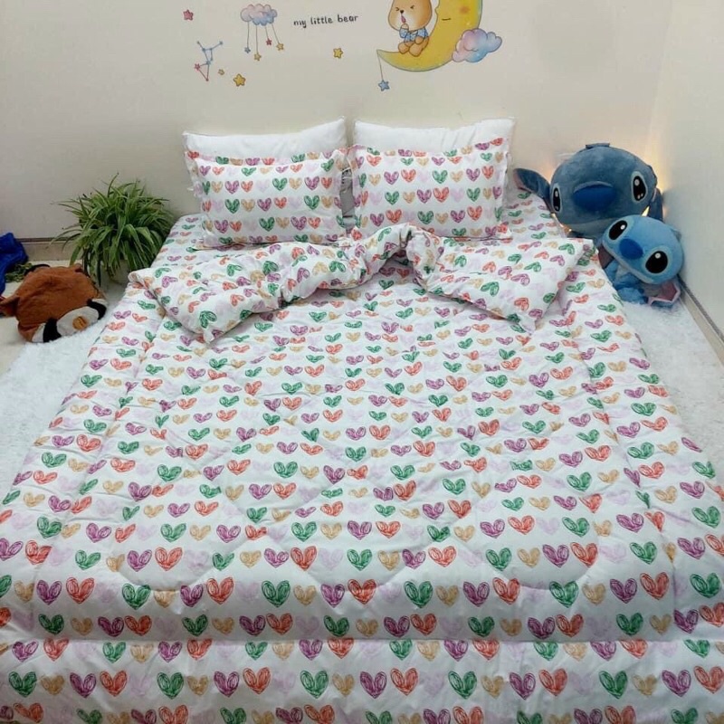 Sét chăn phao 5 món giá xưởng hàng sẵn, ảnh chụp thật