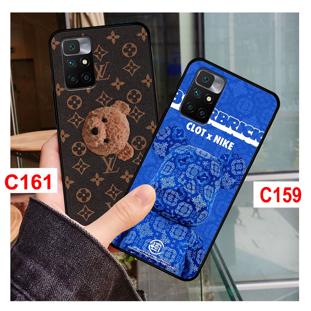Ốp Redmi 10 in hình gấu bearbrick thời trang. ốp lưng Xiaomi Redmi 10 chất lượng.