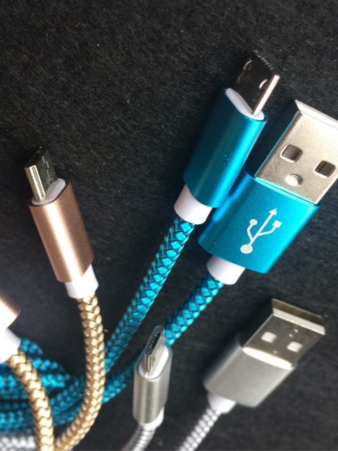 Cáp micro USB dòng 2a dây dù mẫu 3