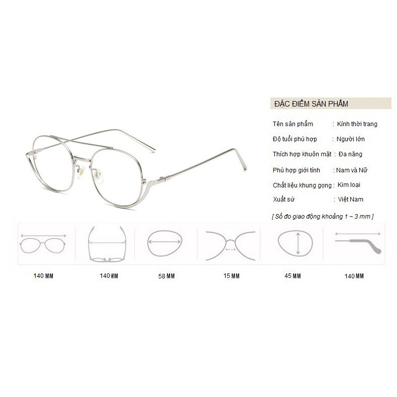 Kính Giả Cận, Gọng Kính Cận Nam Nữ Mắt Vuông To Cá Tính Không Độ Hàn Quốc - BLUE LIGHTSHOP | BigBuy360 - bigbuy360.vn