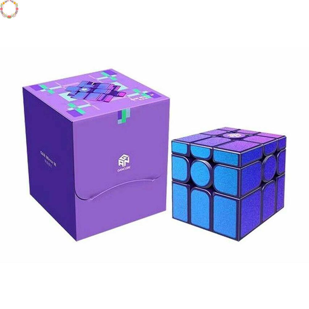 Gan 3x3x3 3rd Order Mirror Magnetic Rubik's Cube Purple Magnetic Speed Mirror M Cube Anti-stress Professional Educational Toys 2022 Hot New Products