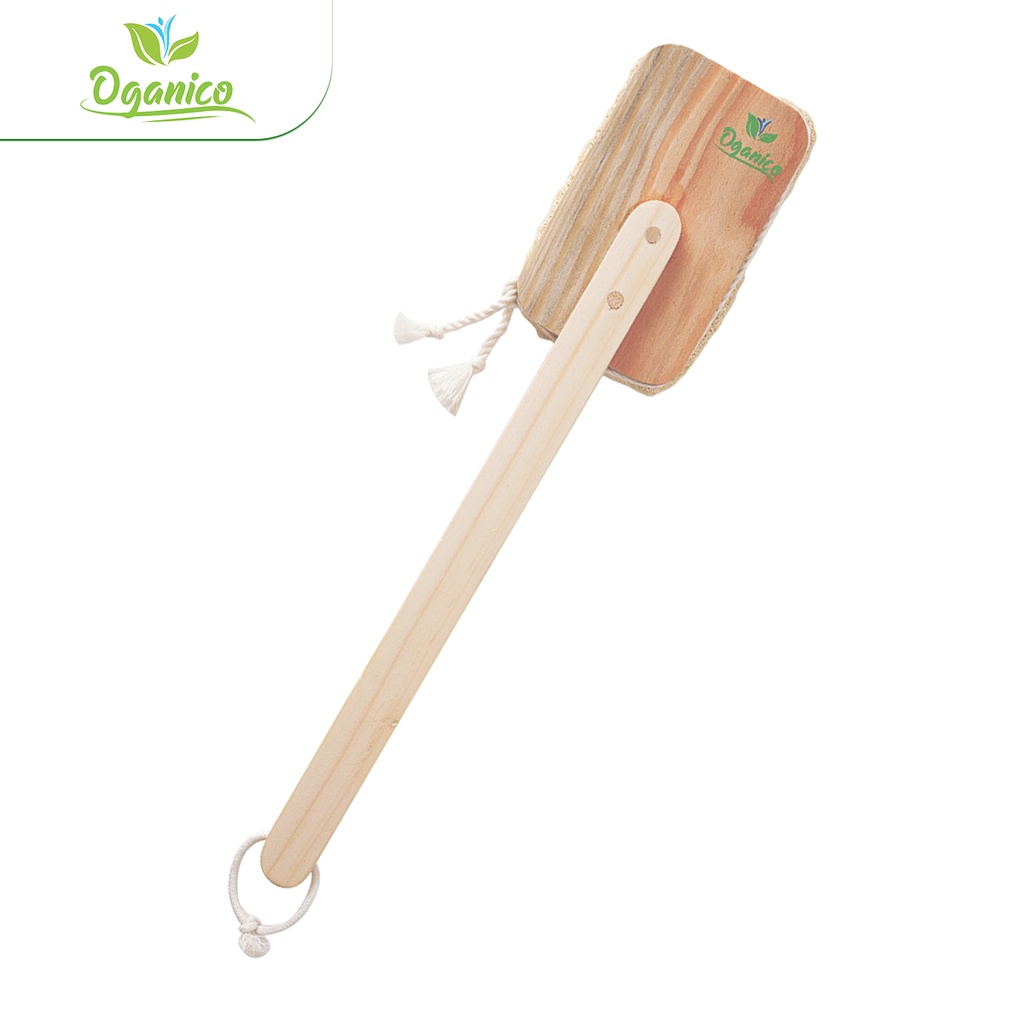 Cây chà lưng xơ mướp handmade tắm, tẩy tế bào chết, massage body - Oganico
