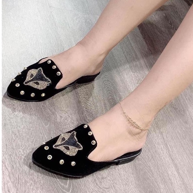 DÉP SỤC NỮ ĐÍNH ĐÁ NHIỀU HÌNH SANG CHẢNH