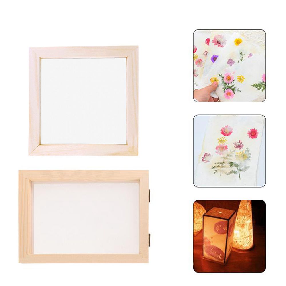 Khuôn làm giấy thủ công bằng gỗ có thể tái chế DIY