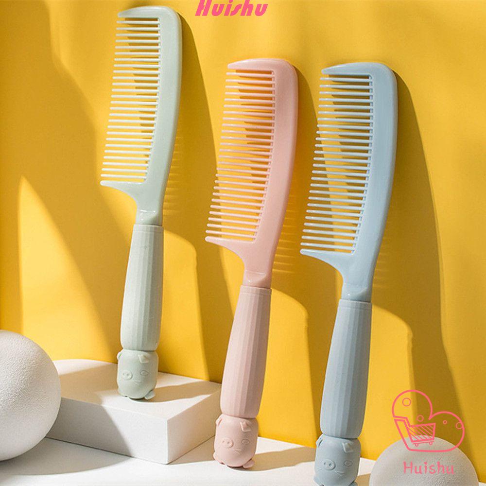Lược Chải Tóc HS Bằng Nhựa Mềm Mát Xa Da Đầu Chống Tĩnh Điện Hình Chú Heo Dễ Thương Nhiều Màu Sắc Cho Người Lớn Và Trẻ Em