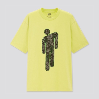 Uniqlo Áo Thun Tay Ngắn Chất Liệu cotton In Họa Tiết Cho Nam Nữ