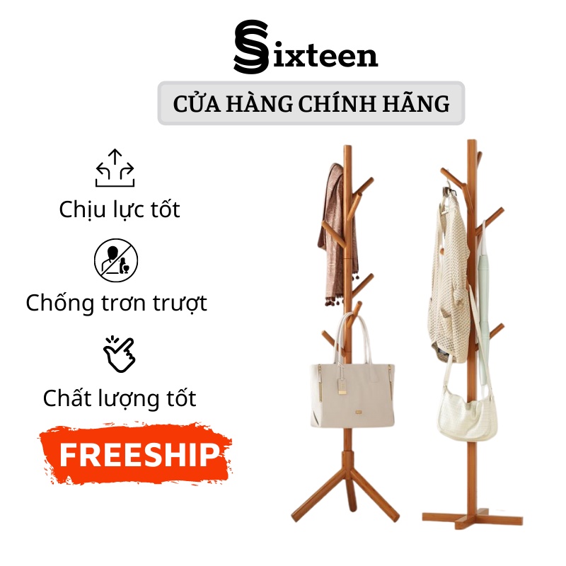 Cây Treo Quần Áo,Giá Treo Quần Áo Gỗ Phong Cách Hàn Quốc  Decor Phòng SIXTEEN