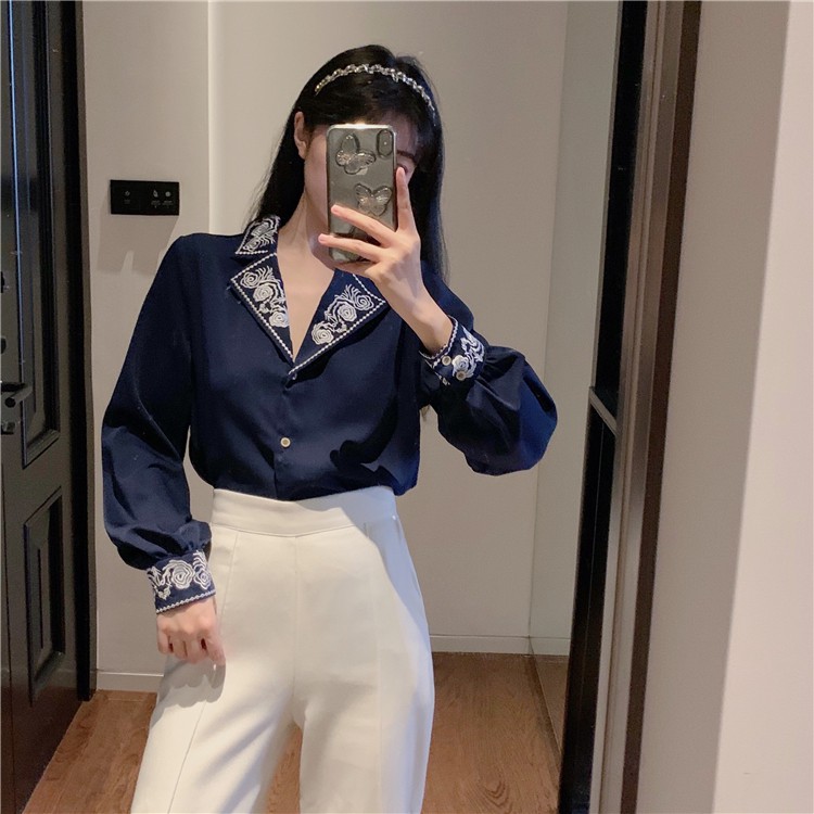 Ulzzang ( 얼짱) -ÁO SƠ MI NỮ ĐIỆU ĐÀ
