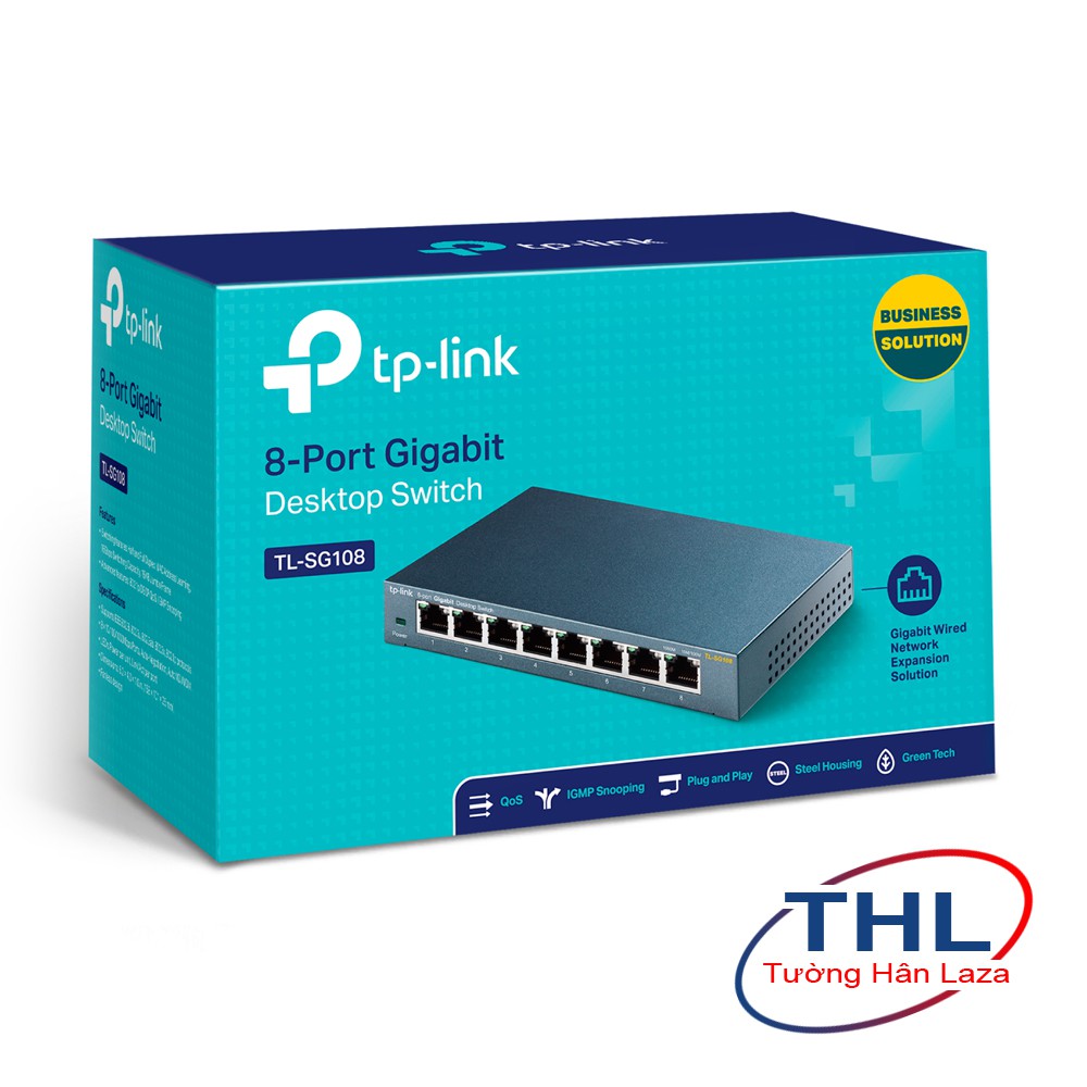 Bộ Chia Mạng Switch TP-Link TL-SG108 Vỏ thép 8 Cổng 10/100/1000Mbps - Hàng chính hãng