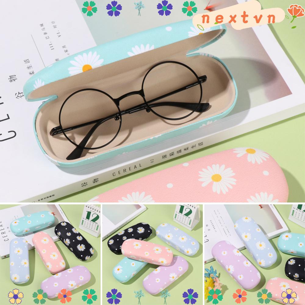 Hộp Đựng Mắt Kính Họa Tiết Hoa Cúc Dễ Thương
