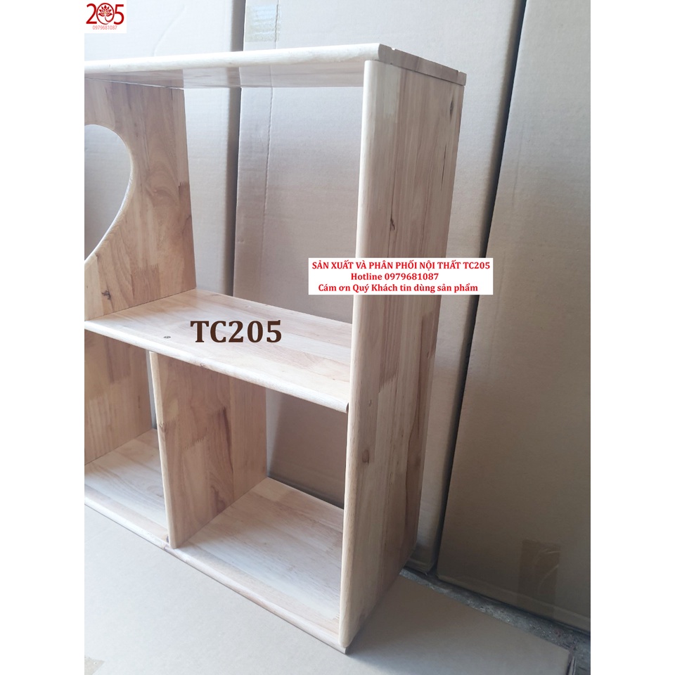 KỆ SÁCH TREO TƯỜNG  100x60x20cm - GỖ CAO SU 100%