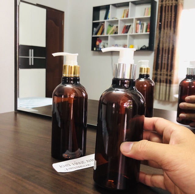 VÒI NHẤN NHỎ GIỌT Xi vàng/ xi Bạc- Chai nhựa Vòi Ấn- Chai Vòi nhấn đựng dầu gội, Xịt nhỏ giọt 100ml / 200ml/ 300ml