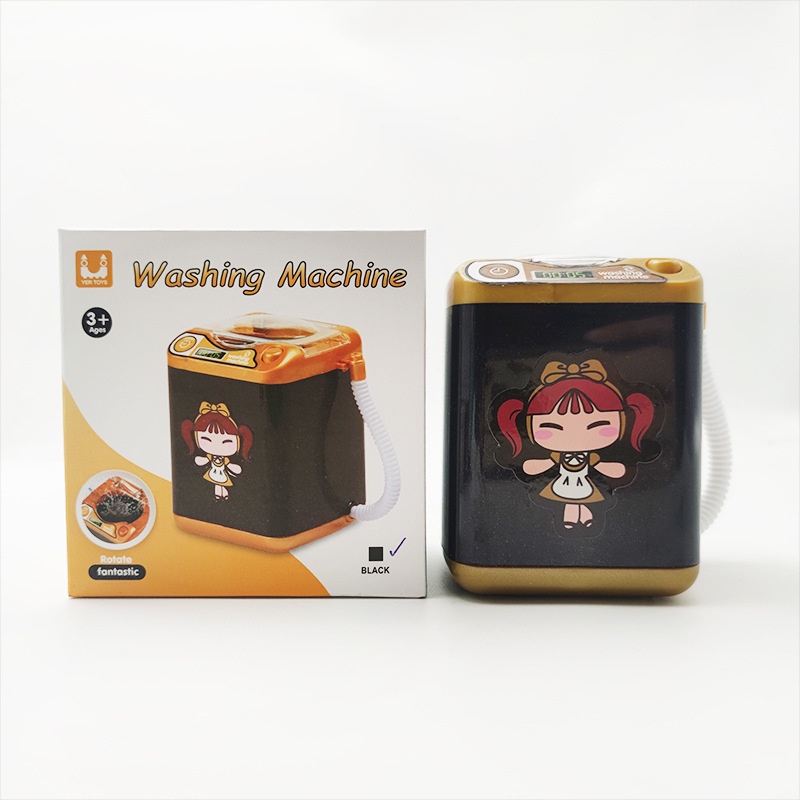 Máy pha cafe mini hình máy giặt, máy pha cafe hòa tan chạy bằng pin nhỏ gọn dễ thương