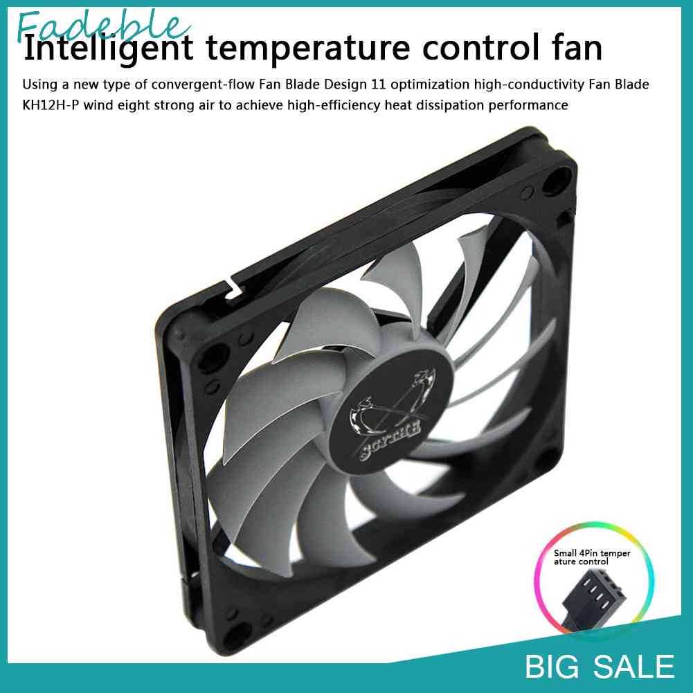 Quạt Tản Nhiệt Kh12H-P 8cm 4 Pin 3000RPM Chuyên Dụng Cho Máy Tính