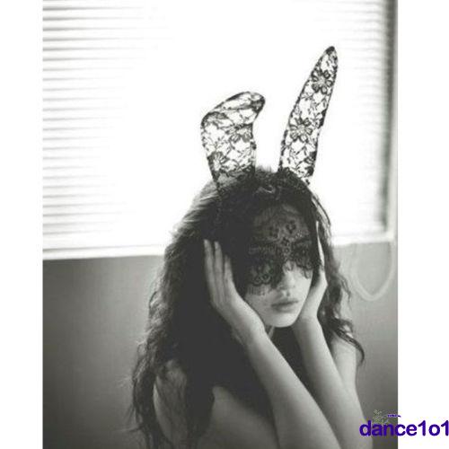 Băng đô tai thỏ phối ren gợi cảm cho nữ