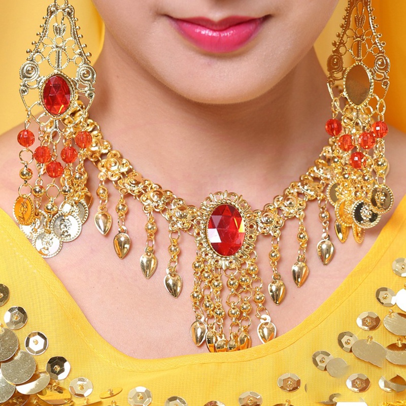 Vòng cổ dây chuyền vòng đeo tay phụ kiện đeo trán phong cách boho, mông cổ, ấn độ, cosplay cổ trang