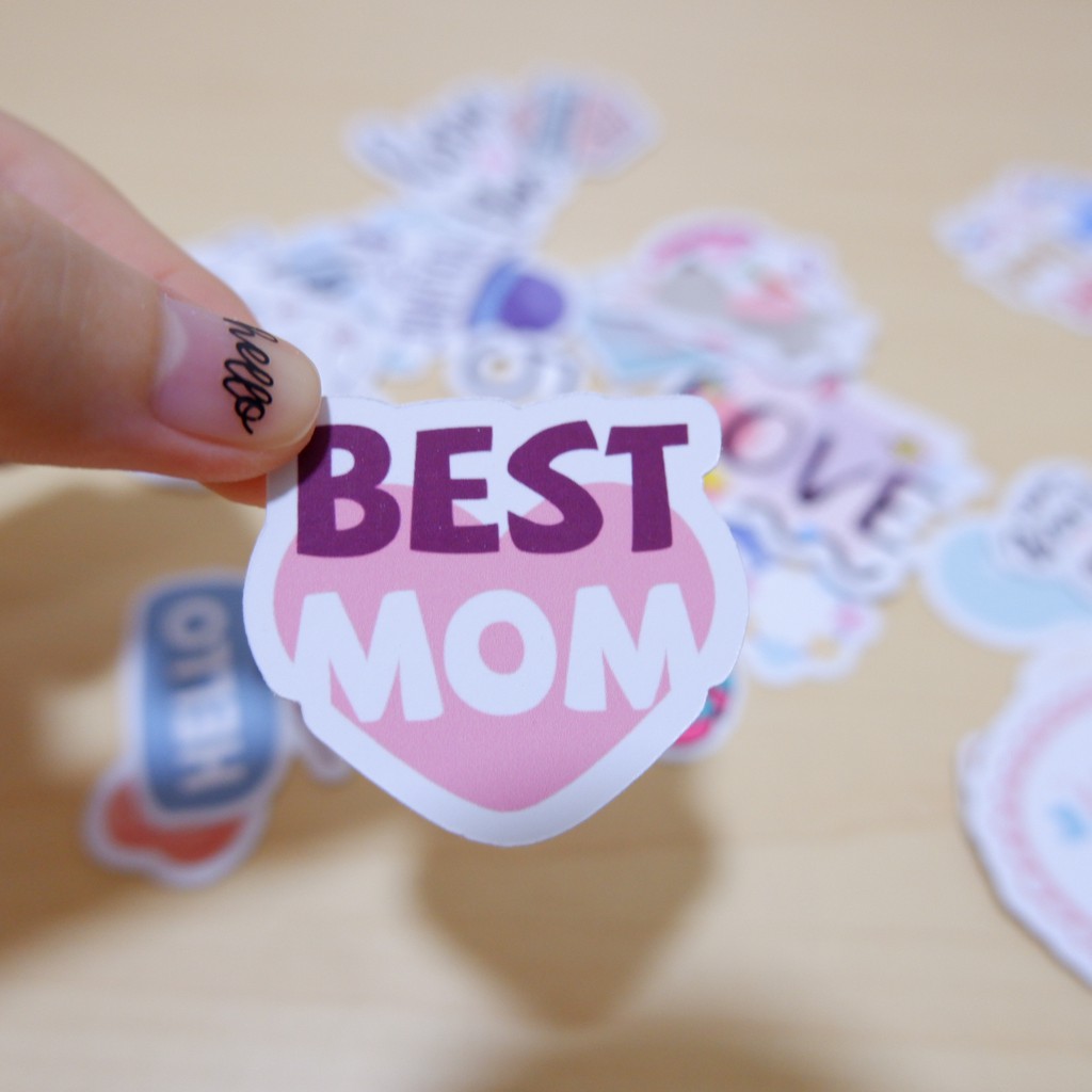 FAMILY Sticker die-cut - Sticker cắt rời - Nguyên vật liệu làm Scrapbook Handmade