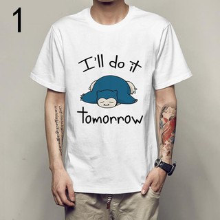 HOT- áo thun  Pokemon Funny Snorlax Nope siêu chất