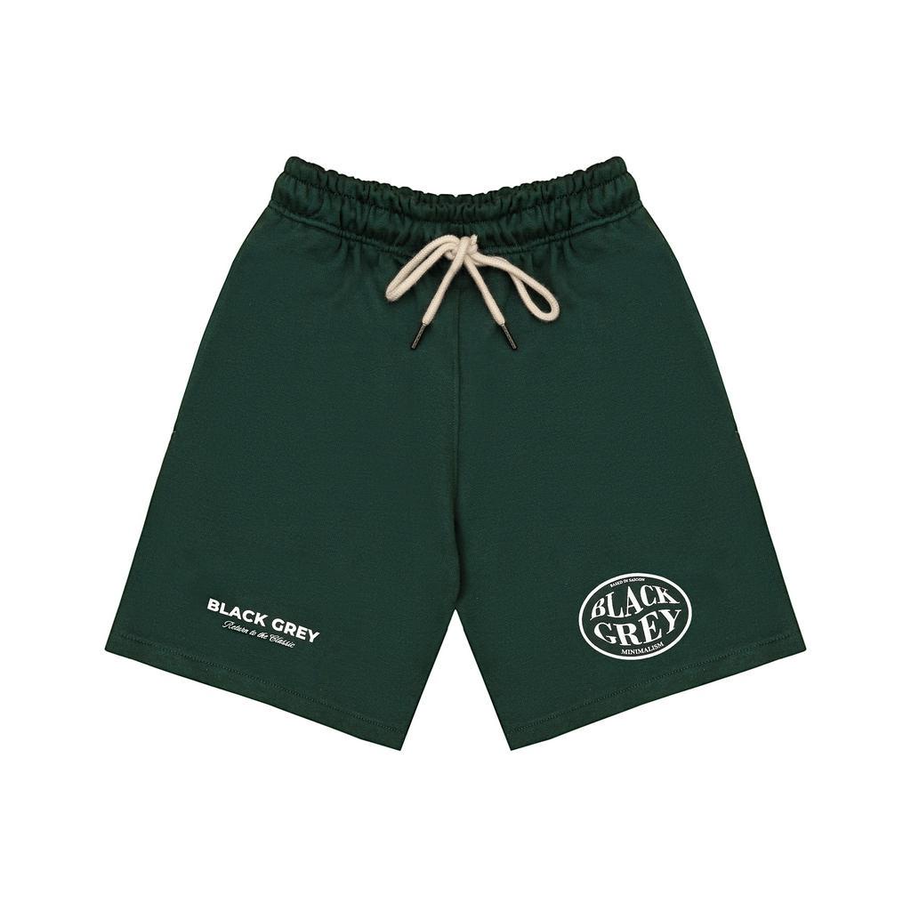 Quần short nỉ Black Grey x Four Basic x Grey - Green