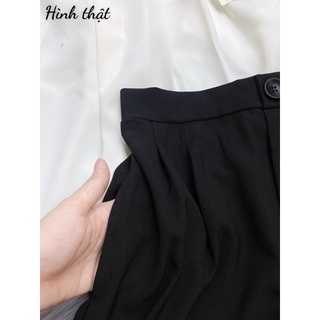QUẦN SHORT LƯNG CAO XẾP LY - B3U