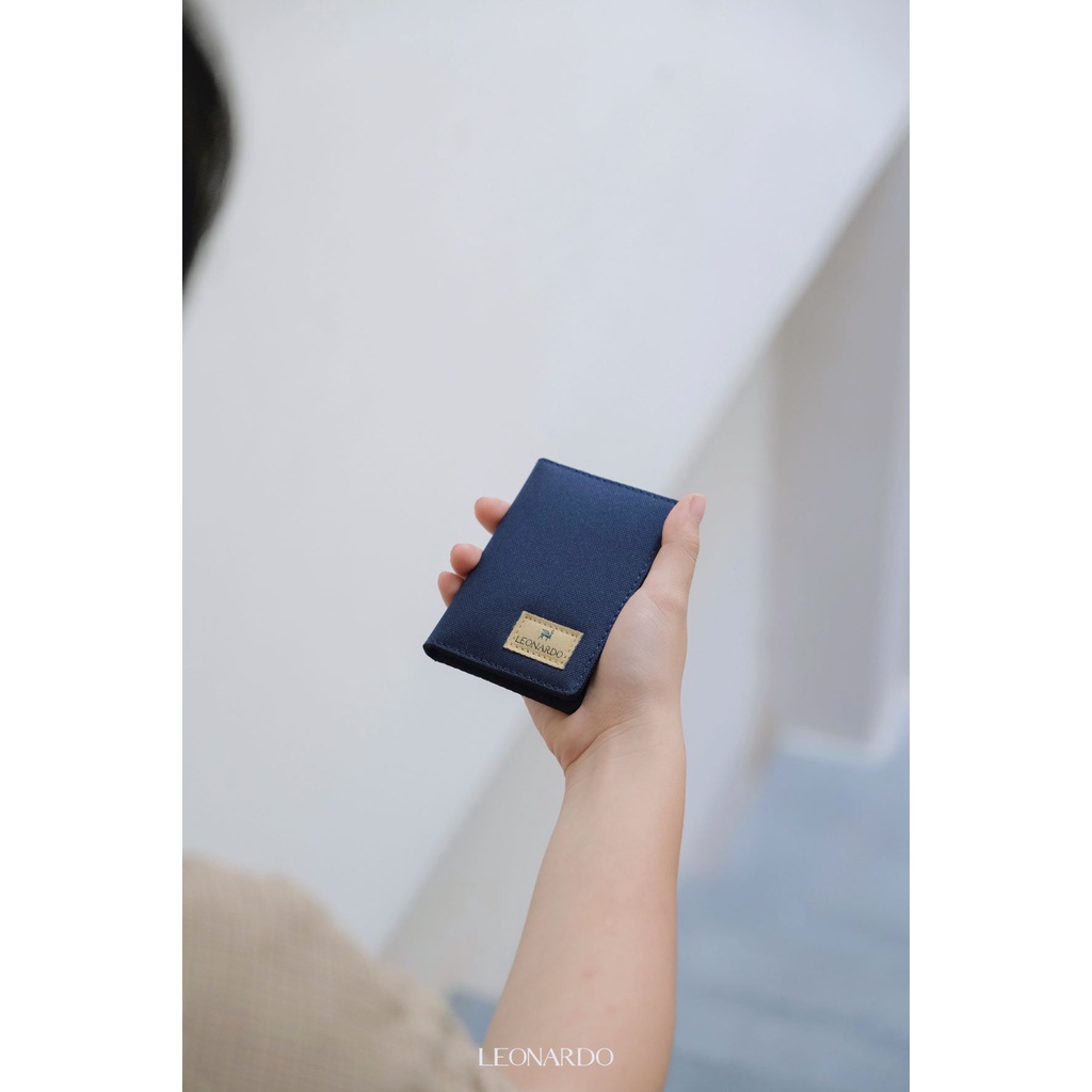 Ví Vải Gập Ngang Nam Nữ (6 Màu) Leonardo - Card Mladen Wallet  - Vải Polyester 600D Kháng Nước