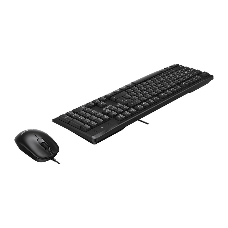 Combo Bàn phím + Chuột có dây Orico KM01-BK - Hàng Chính Hãng