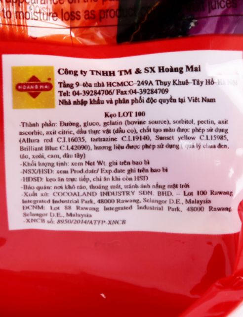 Kẹo Dẻo Lot 150g