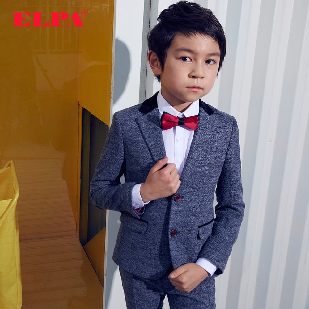 Bộ Vest - Bộ suit Xám Đen cho bé trai | VEST  SUIT AL1016 | GREY BLACK