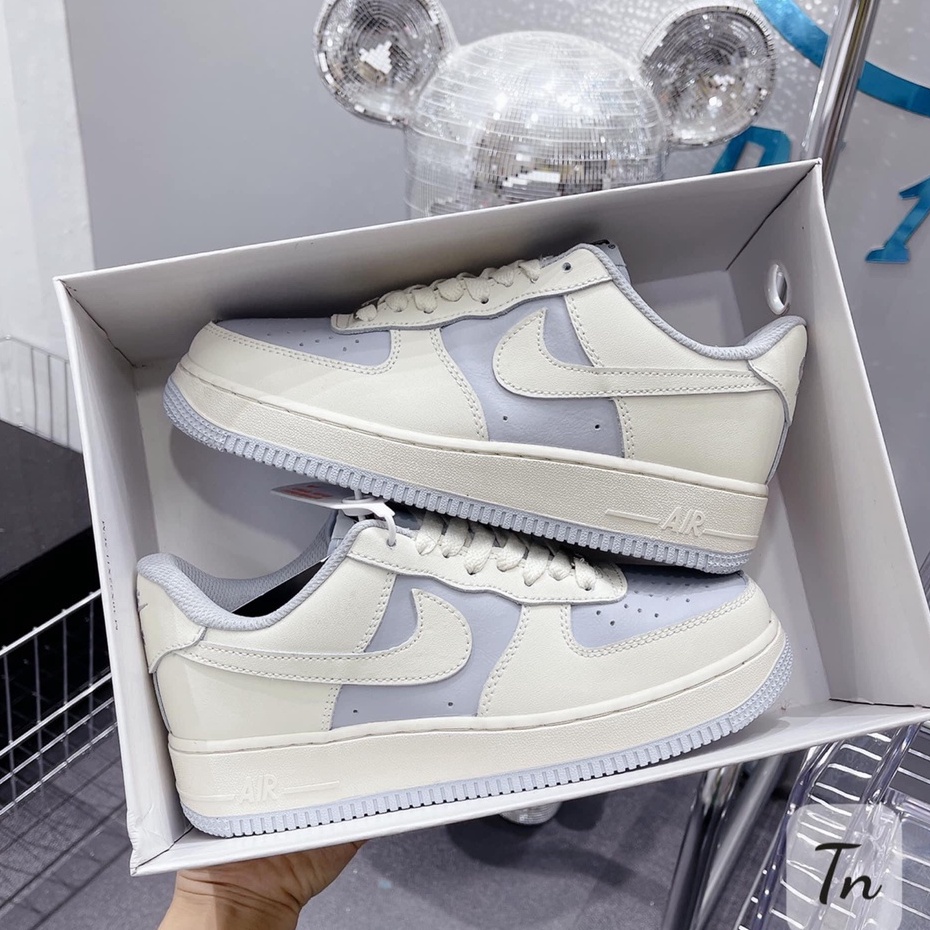 Giày AF1 khoai môn nữ Bản Cao Cấp ❤️ Giày thể thao sneaker nữ AF1 trắng sữa tím khoai môn cao cấp Full Box