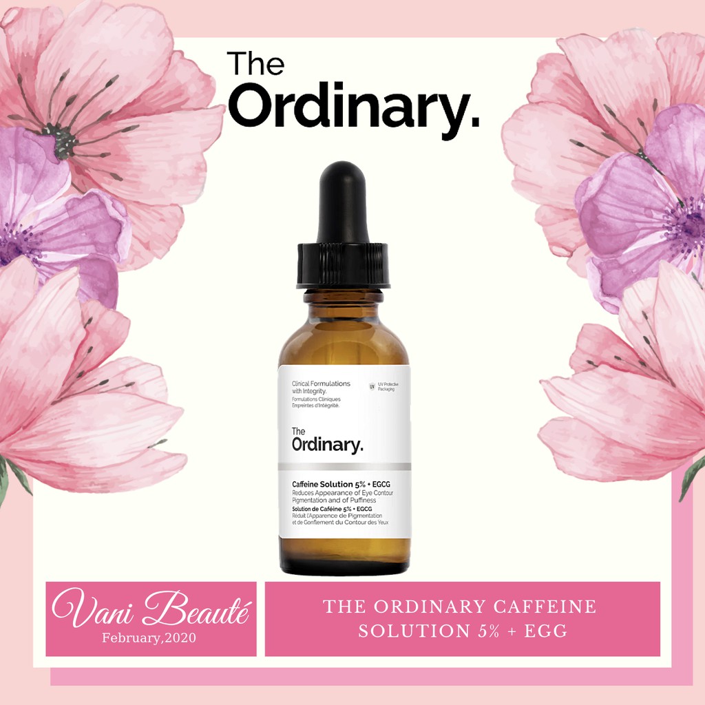 Serum tinh chất giảm quầng thâm , bọng mắt The Ordinary CAFFEINE SOLUTION 5% + EGG - Bản Mỹ