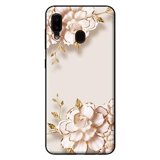 Ốp lưng samsung a20 - tranh hoa nền trắng