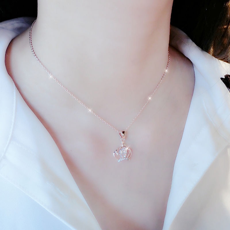 Dây chuyền phối mặt đính đá thời trang cho nữ