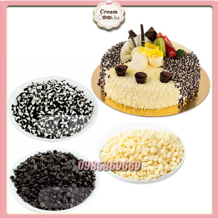 ✿✿✿Socola Chip (Choco Chip) Đen/Trắng/Hai Màu Gói 100g✿✿✿