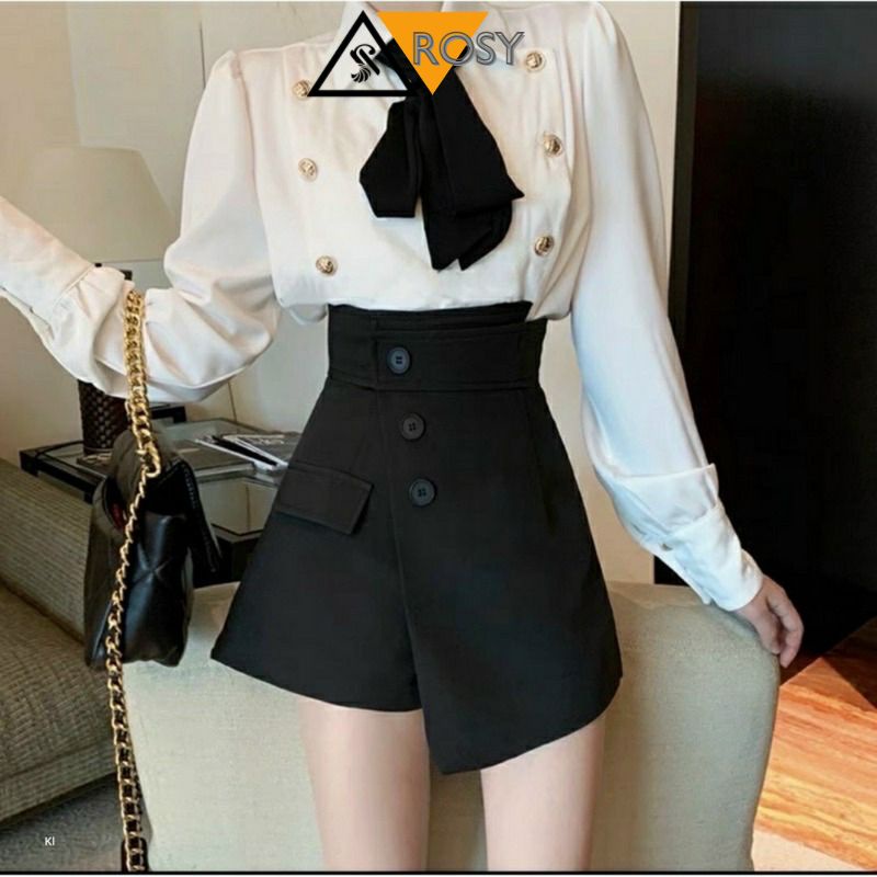 Quần giả váy lưng cạp cao form váy chữ A siêu xinh thanh lịch dành cho nữ
