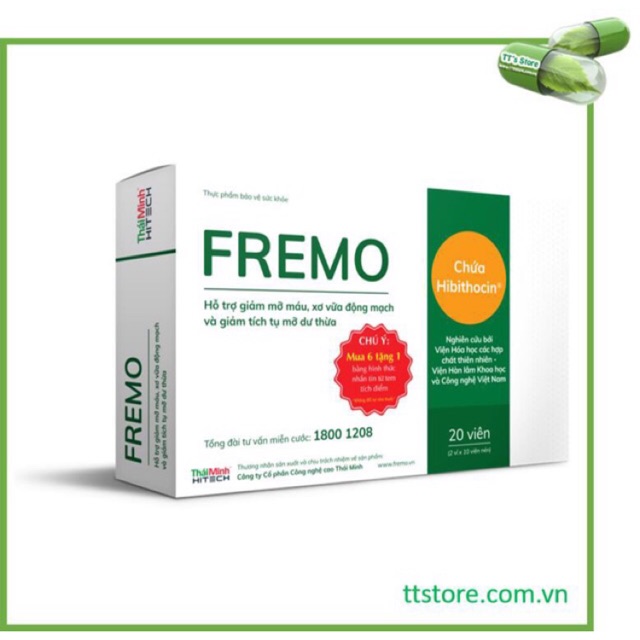 FREMO - Giảm mỡ máu, gan nhiễm mỡ