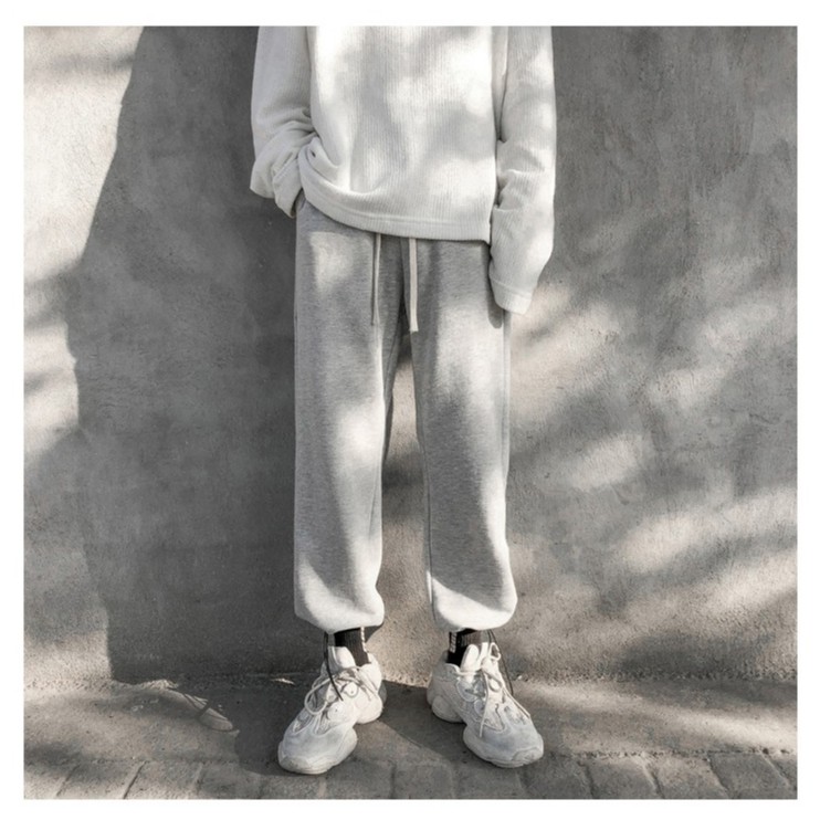 Quần jogger bo ông nỉ thun phối dây phong cách Hàn Quốc quần sweatpants thể thao dày dặn bền đẹp màu xám, đen [HÀNG TỐT]
