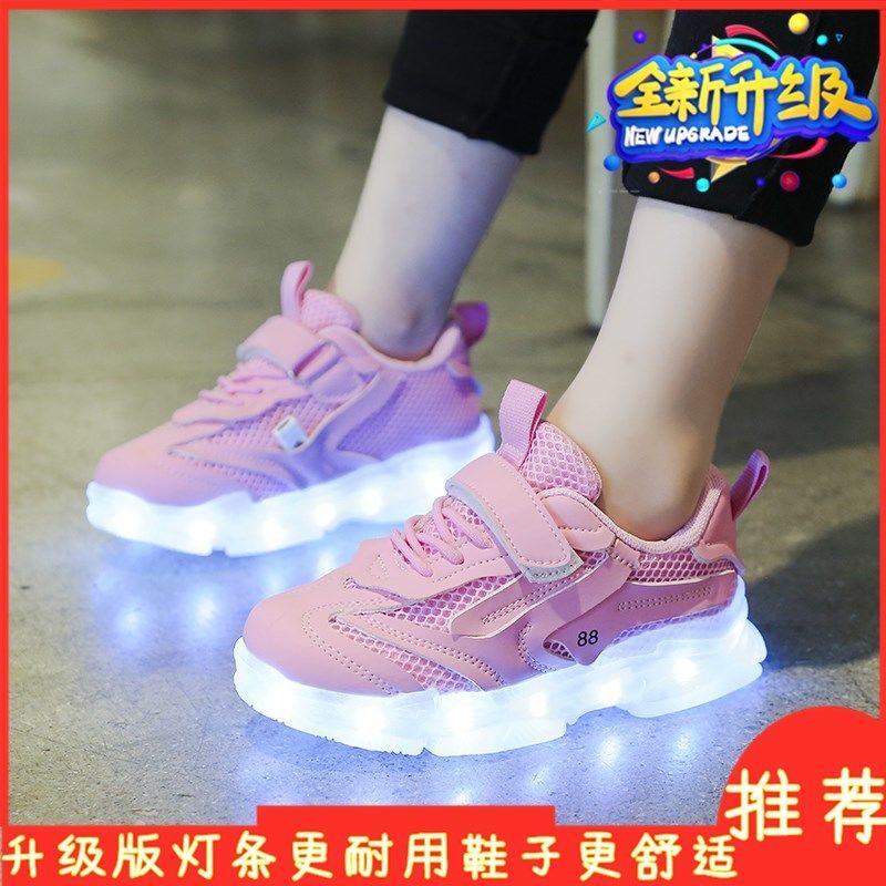 Giày Sandal Có Đèn Led Sạc usb Nhiều Màu Sắc Dành Cho Trẻ Em