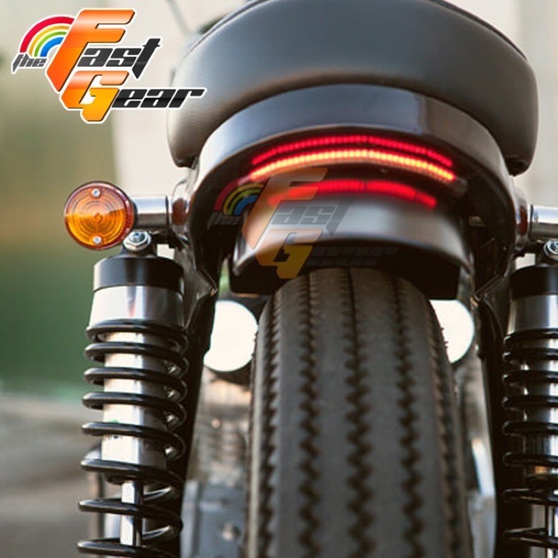 bộ  Đèn LED gắn phía sau cho biển số xe mô tô Bobber Cafe Racer UK