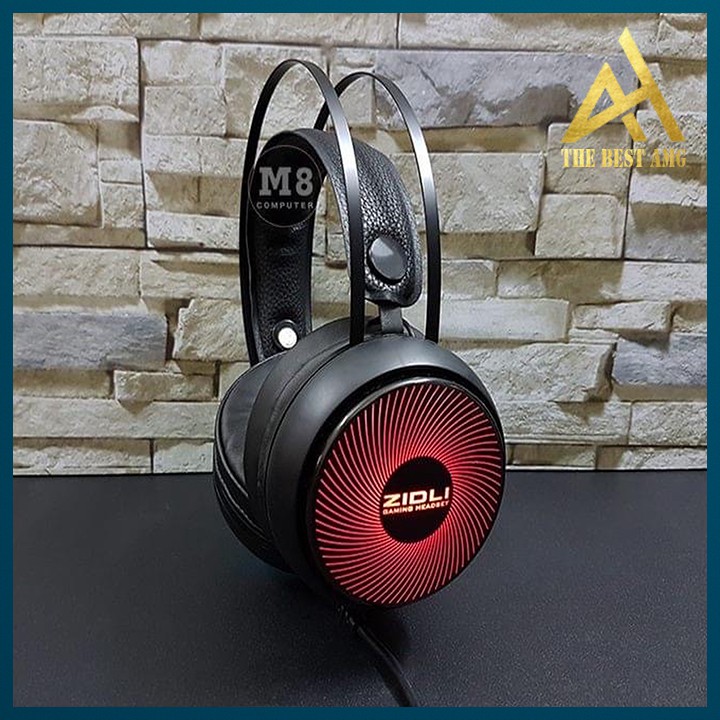 Tai Nghe Gaming Có Dây Headphone Chụp Tai ZIDLI ZH12S Đèn LED 7 Màu - Tai Nghe Nhạc Máy Vi Tính Laptop Game Thủ Có Micro