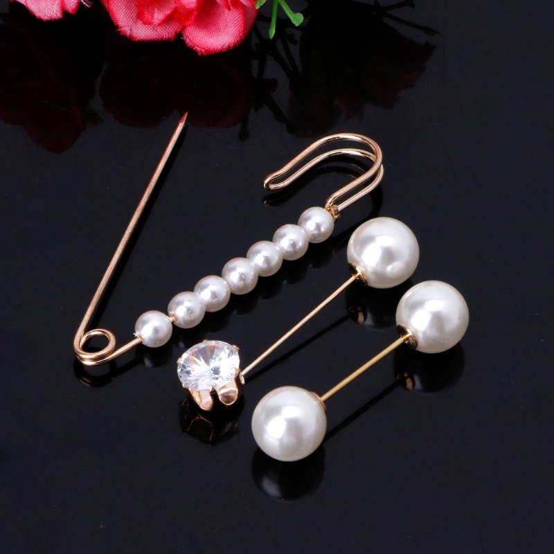 Ghim cài áo đính ngọc trai nhân tạo dành cho nữ