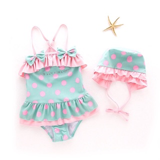 Set bộ bơi kèm mũ cho bé