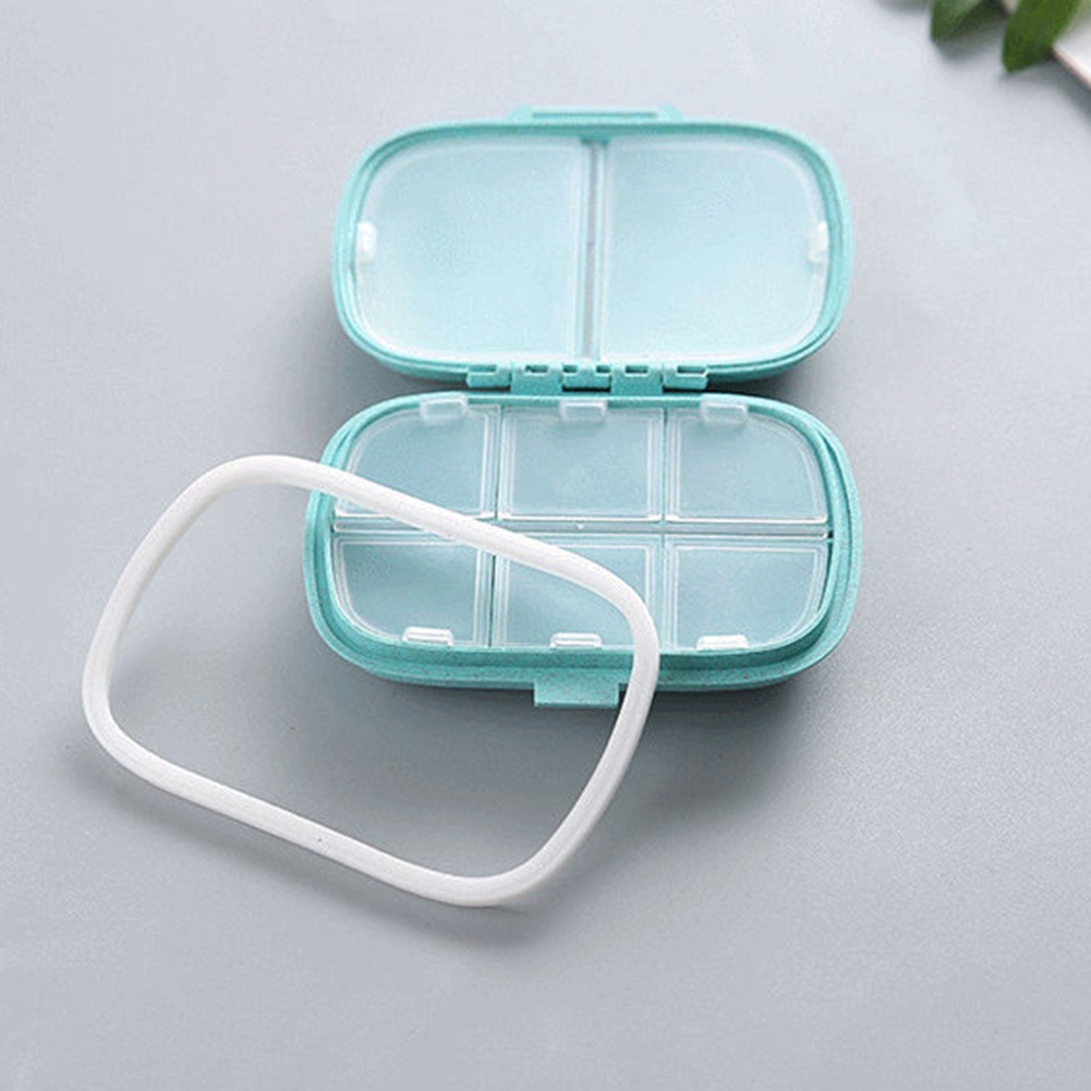 Hộp Đựng Thuốc 8 Ngăn Có Nắp Đậy Tiện Dụng Khi Đi Du Lịch