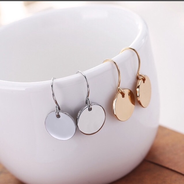 Khuyên tai hình tròn nhỏ đơn giản mà đẹp- mã KT090
